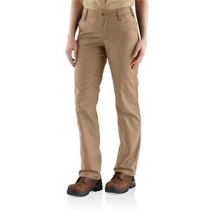Carhartt size 10 Regular Khaki Rugged Flex Original Fit Canvas Work Pants 103104